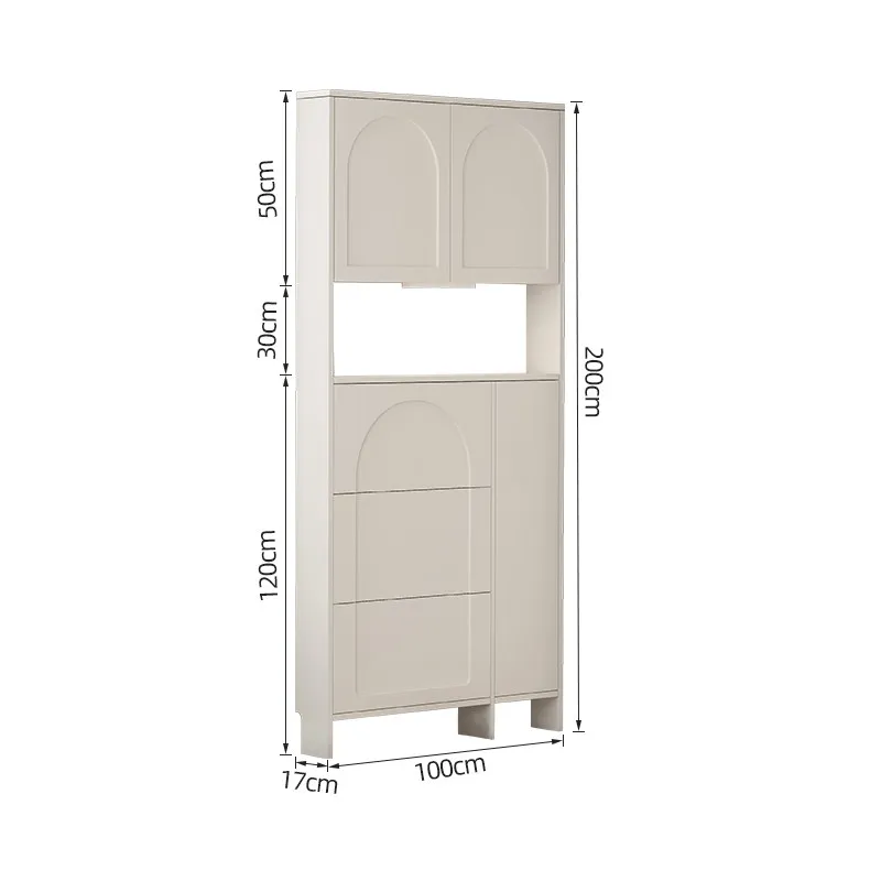 Meuble à chaussures de luxe compact avec couvercles, organisateur de chaussures économique avec sépa