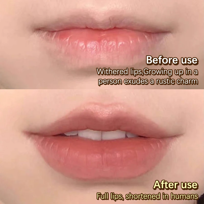 1 個の両頭ヌードマットリップライナーふわふわリップブラシ付きリップメイクアップロングラストベルベットマットミスト口紅