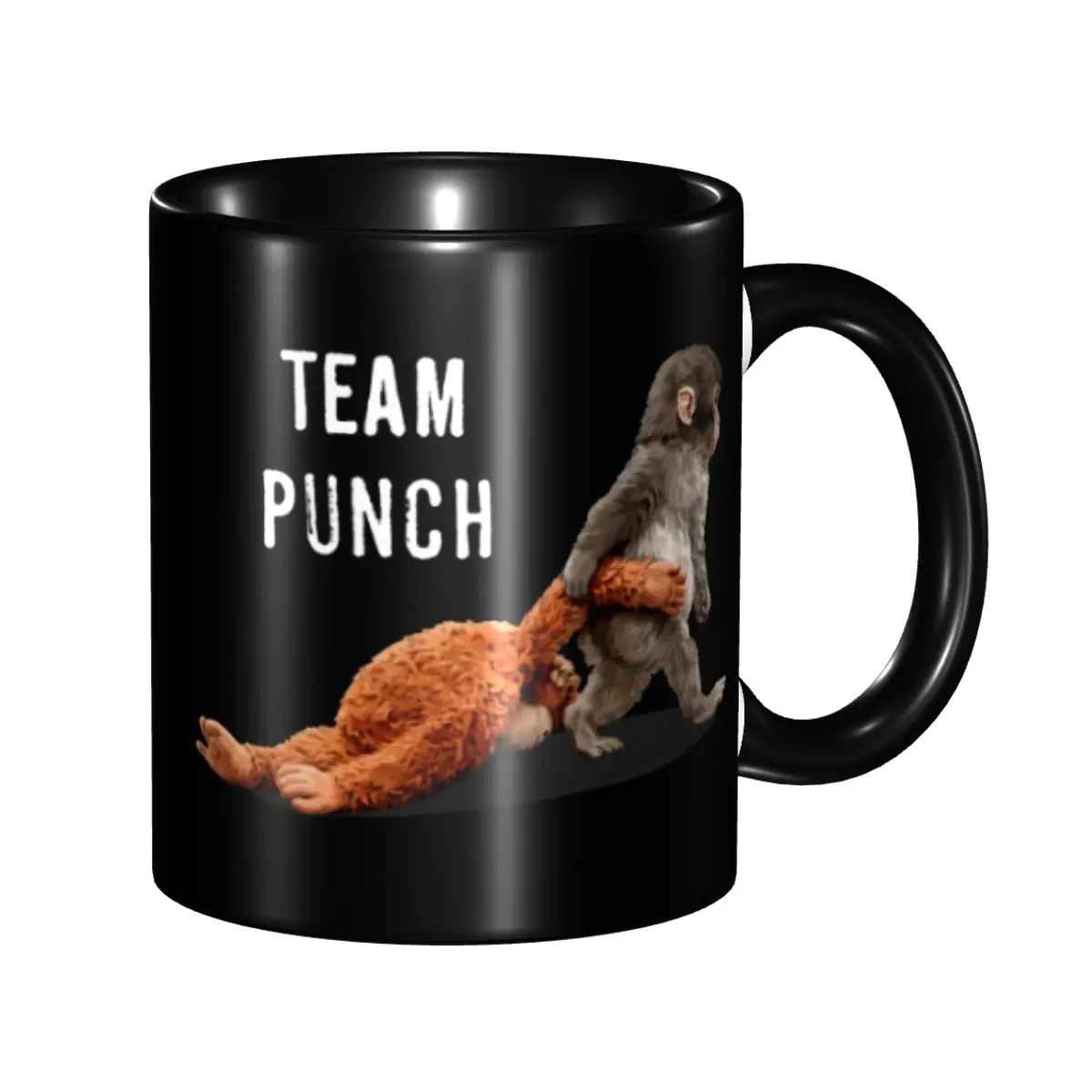 

Monkey Punch Baby Monkey Holding Toy Coffee Mugs Funny Cup For Bedroom