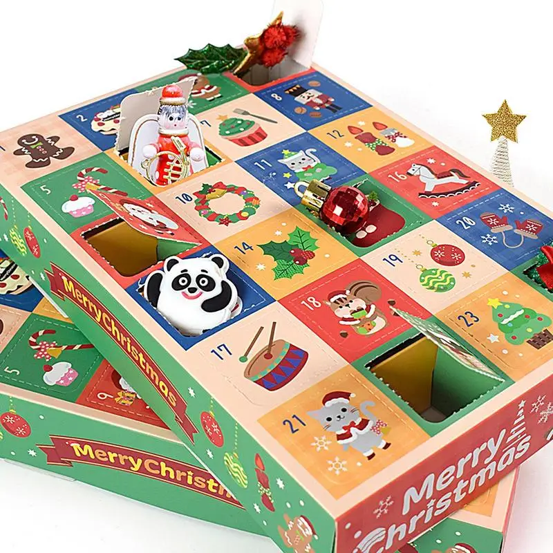 Empty Advent Countdown Calendar 5X Count Down To Christmas Advent Calendar Fillable Holiday Candy Box For Gift Preparation