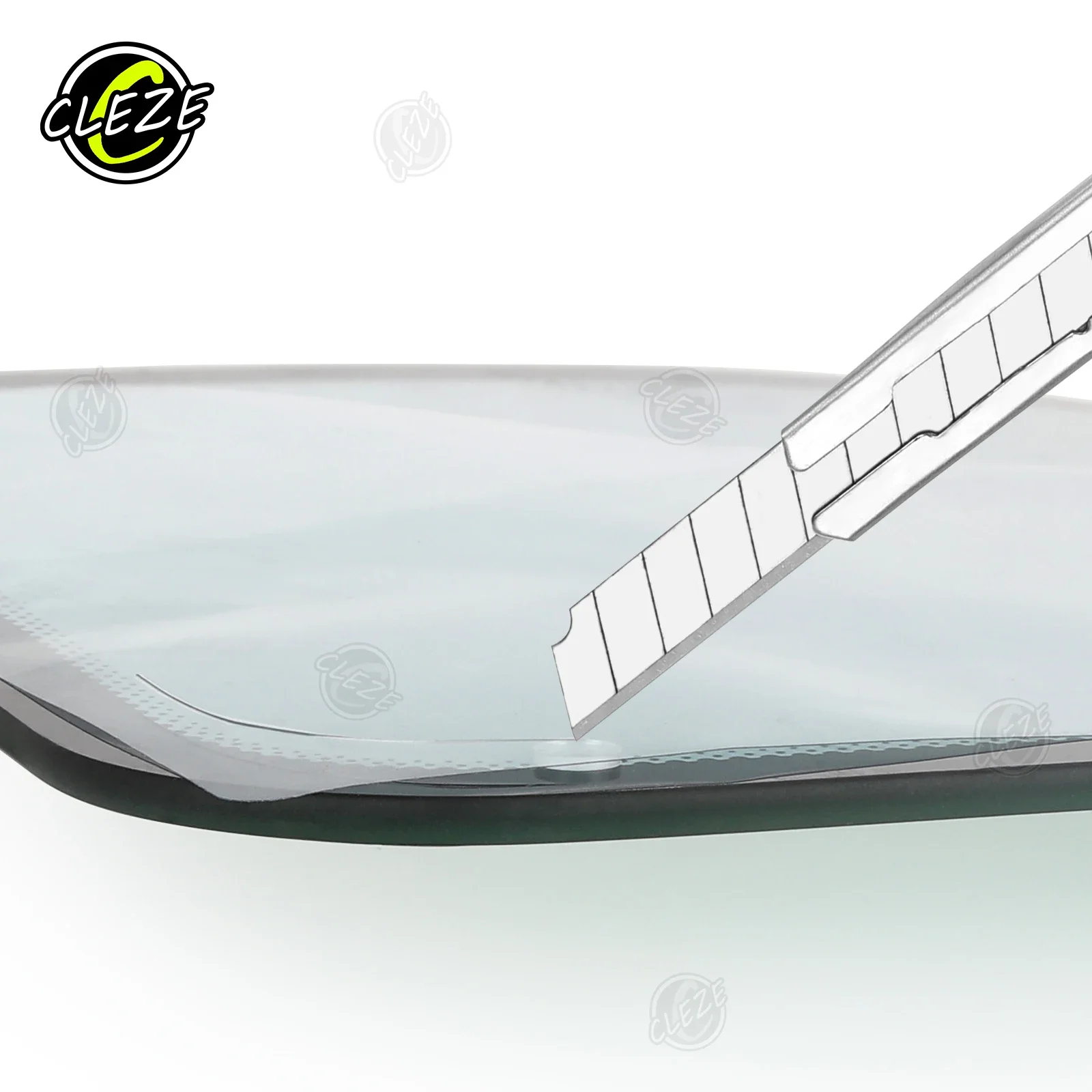 CLEZE Anti Scratch Glass Razor Blade Guide Shield Tool Car Window Tint Film Cutting Protective Gasket Pad Accessories