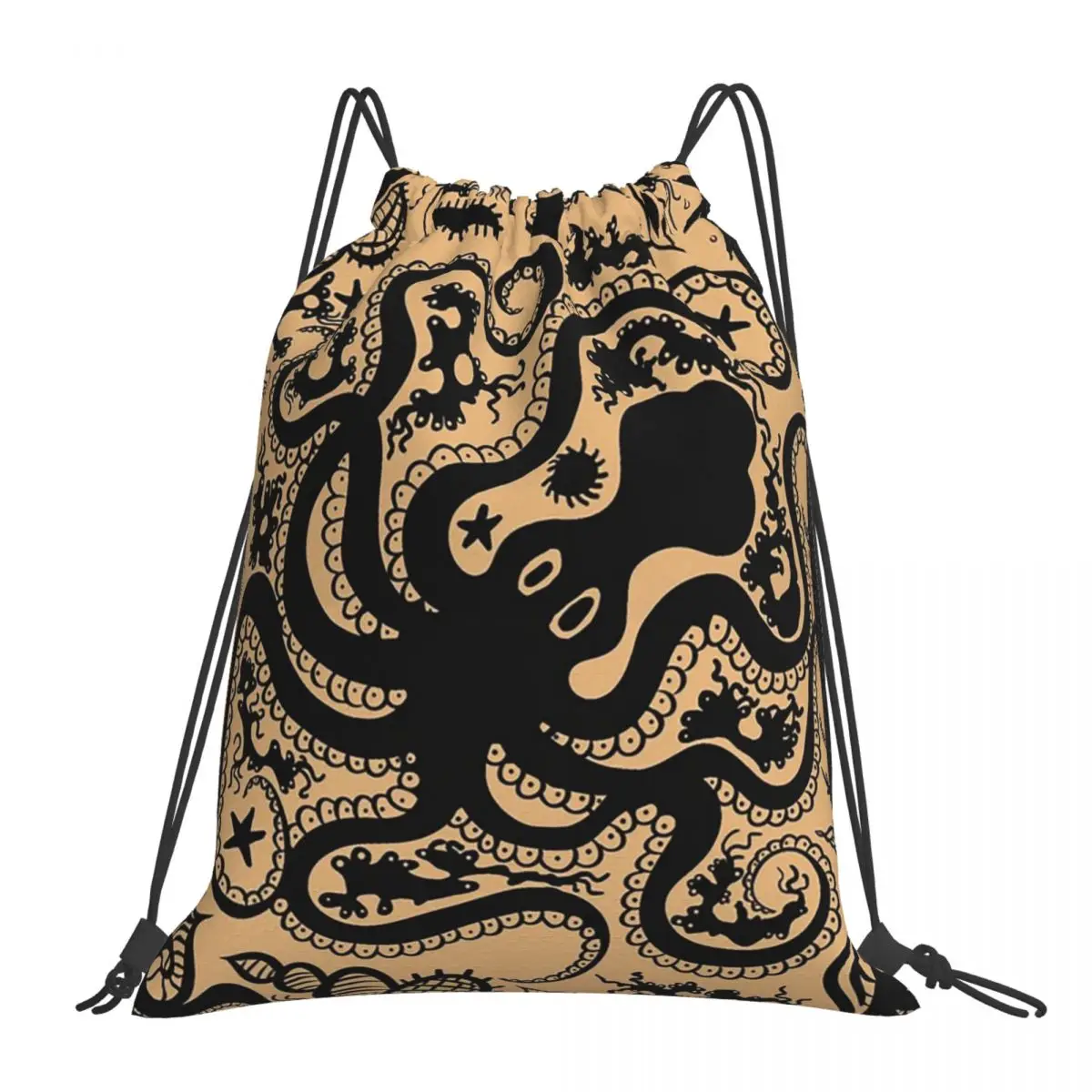 

Керамические рюкзаки в морском стиле Minoan, повседневные портативные сумки на шнурке, карманная сумка для хранения, сумки для книг для школы путешествий