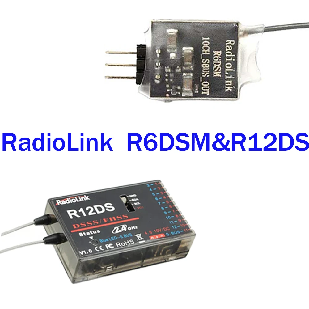 Radiolink R12DSM R12DS R9DS R6DSM R6DS  Rc Receiver 2.4G Receiver 4.8-6V Signal For RC Transmitter AAT9/AT9S/AT10/AT10II