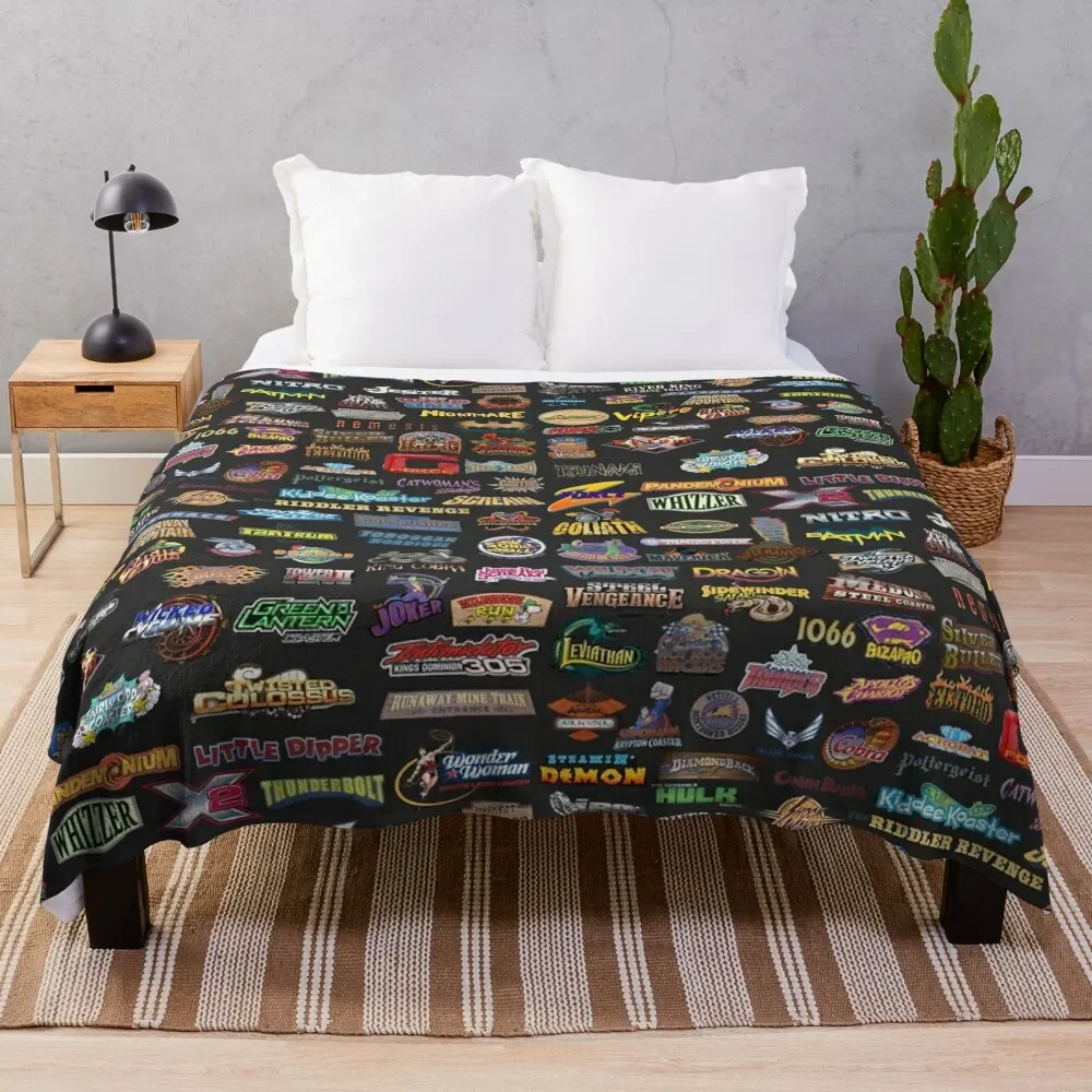 

Roller Coasters Throw Blanket Sofa Cute Blankets
