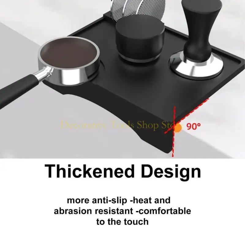 

QX2E Espressos Tamper Tamper Tamper Tamper Powder Pusmer Pads Pad с защитой от краев стола