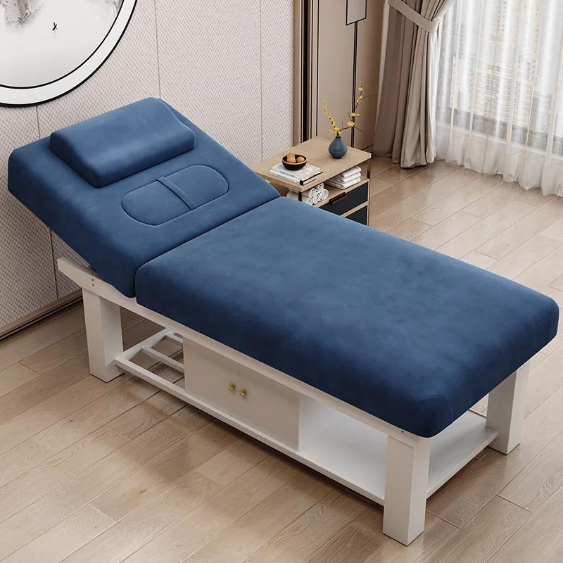 Nordic Wood Massage Beds Modern Simple Placement Physiotherapy Massage Tables Therapy Beauty Salon Furniture Cama Masaje FYMB