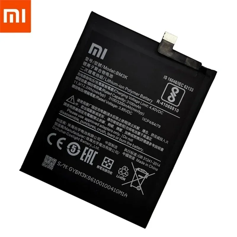 Xiaomi Mi Mix 3 mix3用の交換用バッテリー,BM3K-Highオリジナル,3200mAh, 100% オリジナル,迅速な発送