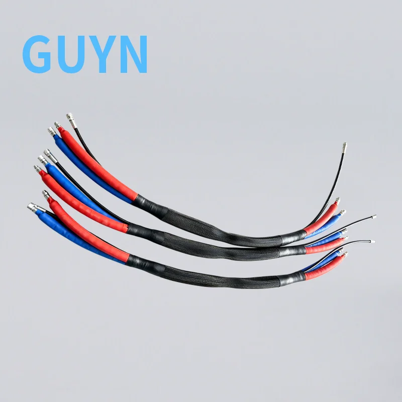 5FT X 1/4 Inch High Flex Whip Hose 3500 PSI High Pressure Flexible Whip Tube for Polyurea Polyurethane Spraying Machine - view 3