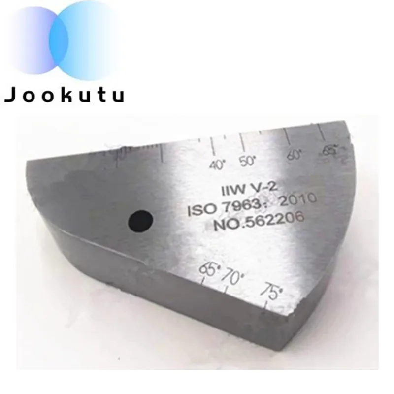 Bullhorn Test Block V-2 (IIW2) Carbon Steel Stainless Steel Aluminum Alloy Ultrasonic Test Block ISO Non-destructive Testing