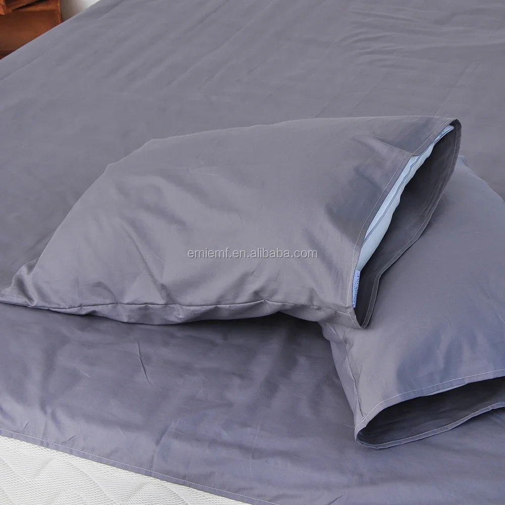 Grounding pillow, luxury series, very soft 10% silver fiber grey
