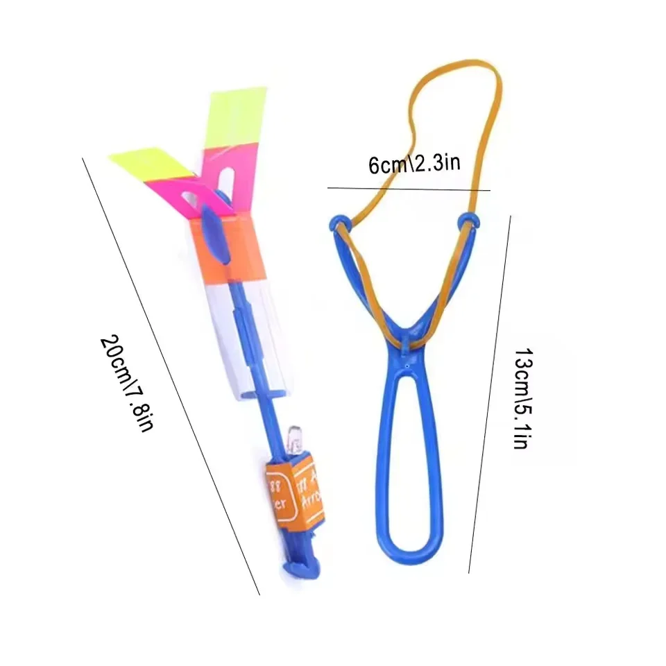 5/10 قطعة المنجنيق مقلاع السهام المتوهجة LED أضواء وامض اليعسوب متوهجة الأطفال ألعاب احتفالات الهدايا تضيء السماء #6