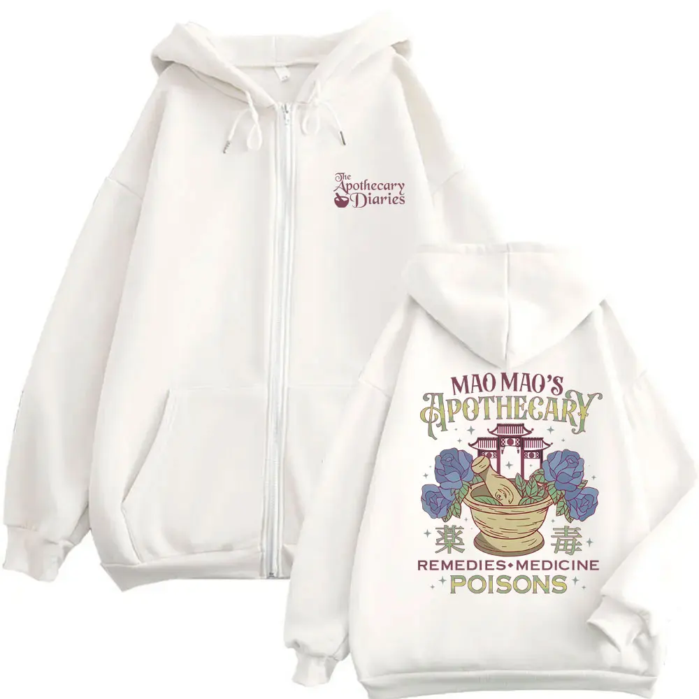 Anime The Apothecary Diaries Maomao Zipper Hoodie Men Women Casual