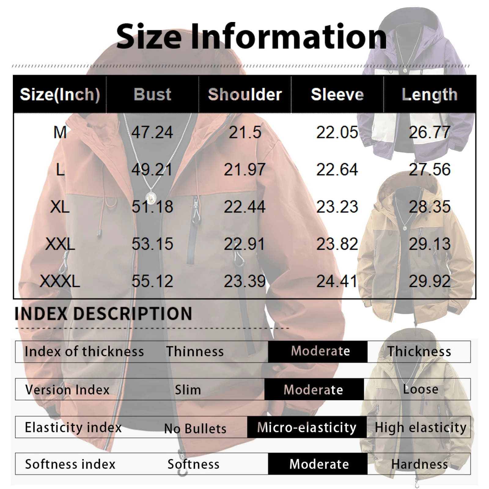 سترة كاجوال للجنسين مقاومة للرياح ومقاومة للماء، سترة مريحة بغطاء للرأس للرياضات الخارجية واللياقة البدنية والمشي لمسافات طويلة والجري