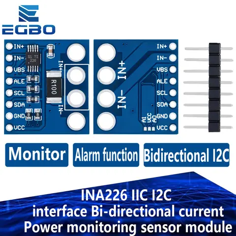 1~10PCS INA226 IIC I2C interface Bi-directional current/Power monitoring sensor module For Arduino EGBO