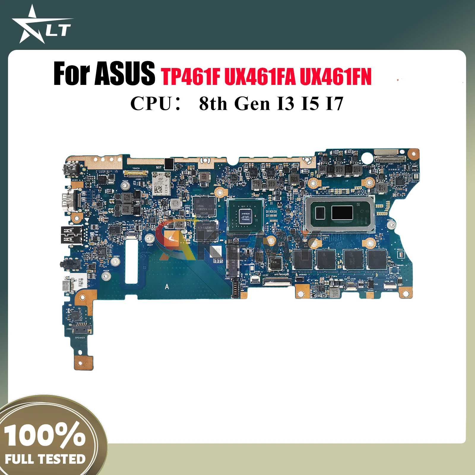 

UX461FN Материнская плата для ноутбука ASUS ZenBook TP461UN UX461 TP461UA UX46UN Материнская плата для ноутбука с процессором I3 I5 I7 100% tests OK stk