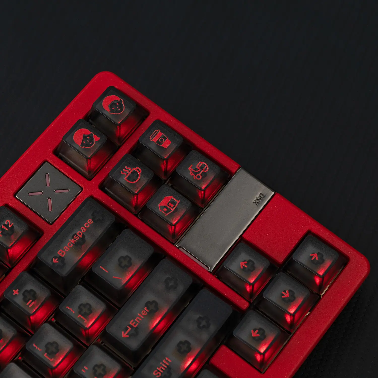 Mintcaps Morning C Evening A Fog Transparent UV Backlit Keycap Sets 120 Keys Cherry Profile key caps For MX Mechanical Keyboard - view 6