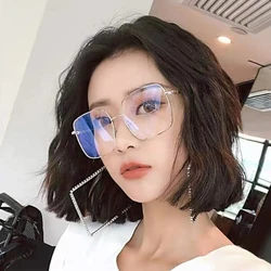 Metal Frame Glasses Women Anti Blue Light Glasses 2022 Eye Glasses for Women Retro Style Eyeglasses Frames Clear Glasses