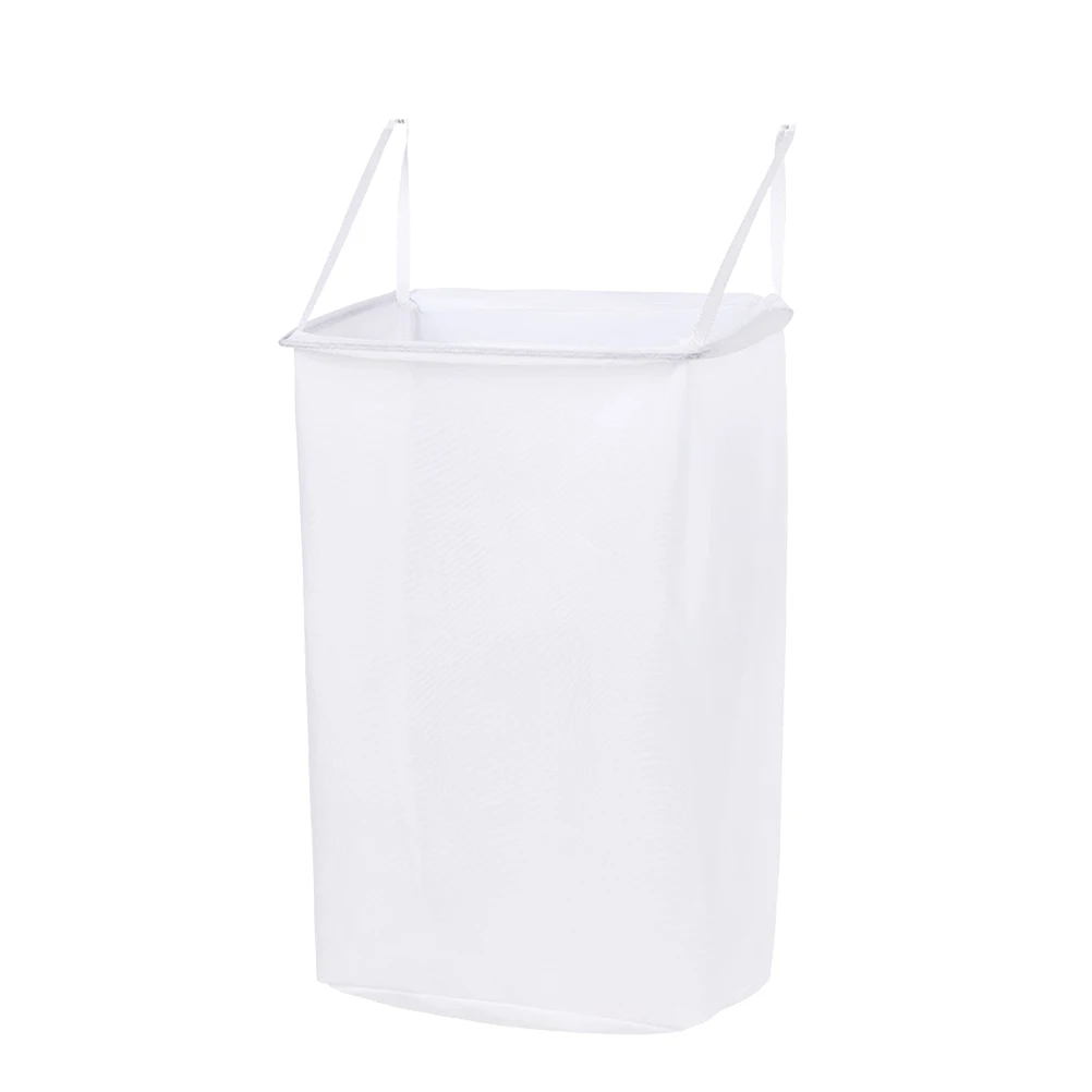 

1pc Wall Mounted Storage Basket Bathroom Laundry Organizer Hanging Baskets Dust Proof Long Use Fits Kitchen Living Room