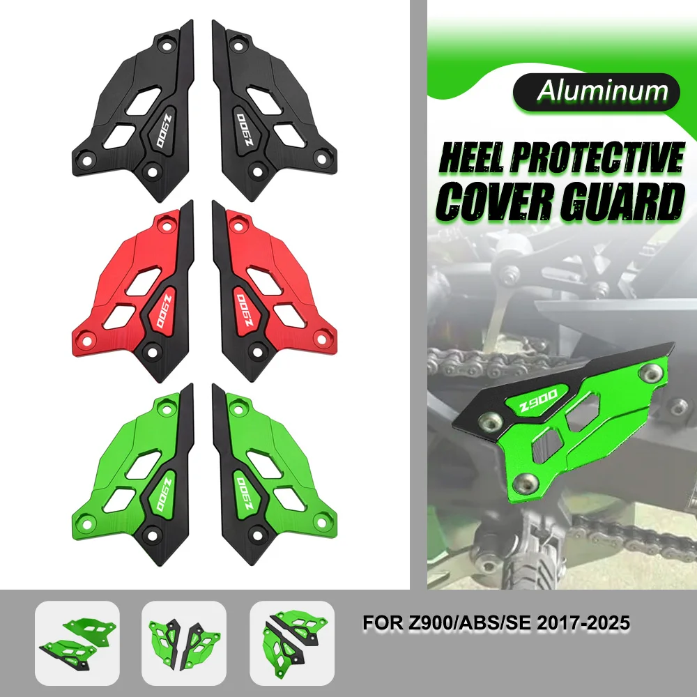 

Motorcycle Pedal Guard Rear Pedal Guard Accessories For Kawasaki Z900/ABS/SE 2017-2023 2024 2025 Z 900 SE Heel Plate Decorative