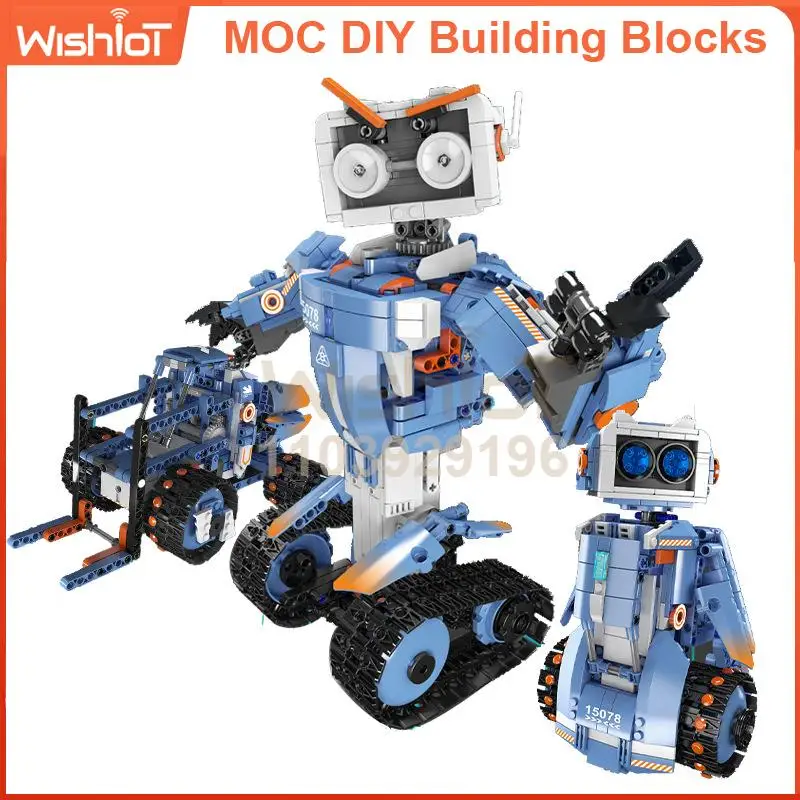 

15078, множественная серия «Пятитрансформерный робот Карла», совместимая с строительными блоками legoeds, игрушка для сборки «сделай сам» для детей и взрослых