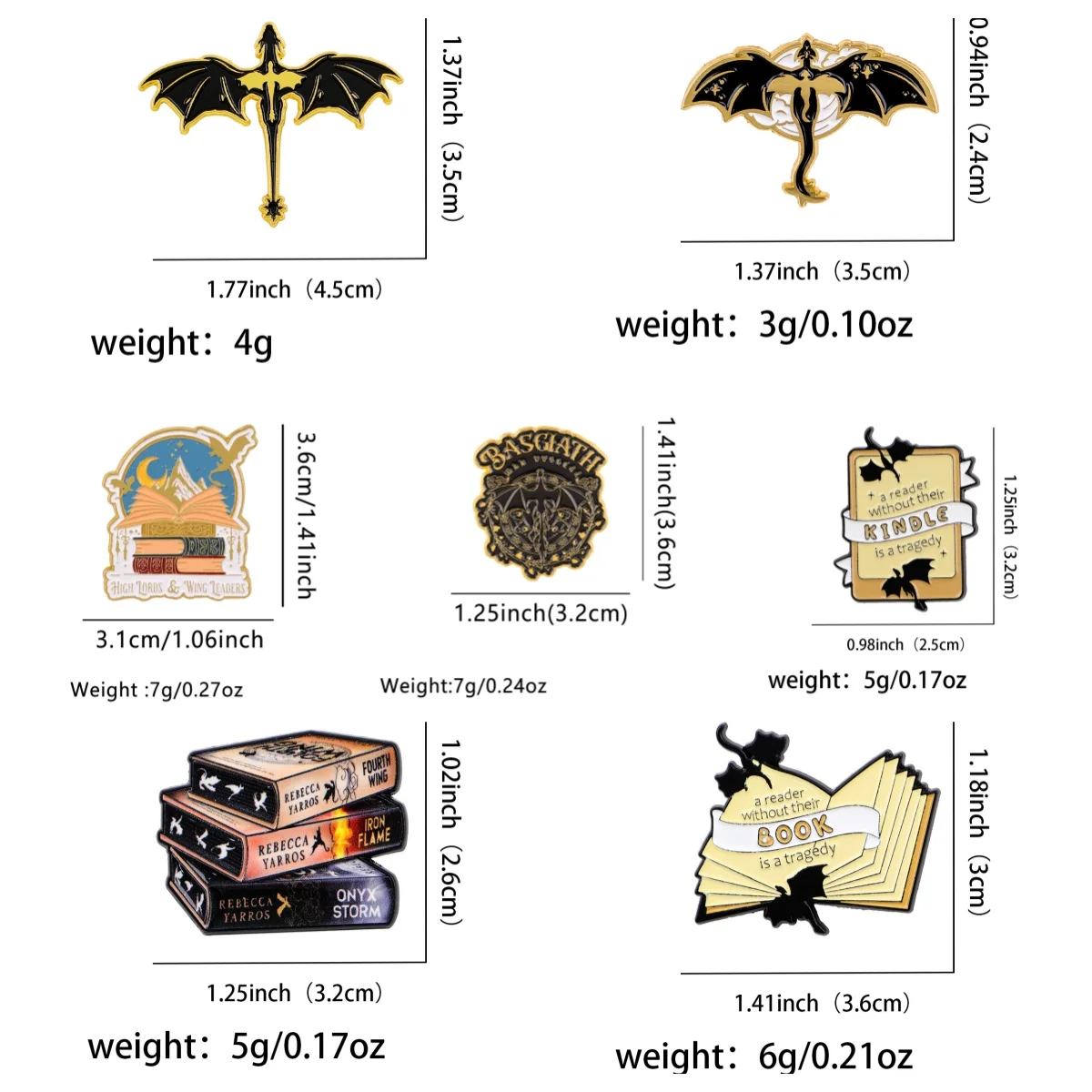 

Dragon & Book Enamel Pin Fantasy Bookish Lapel Pins Badges on Backpack for Women Metal Brooches Fashion Jewelry Accessories Gift