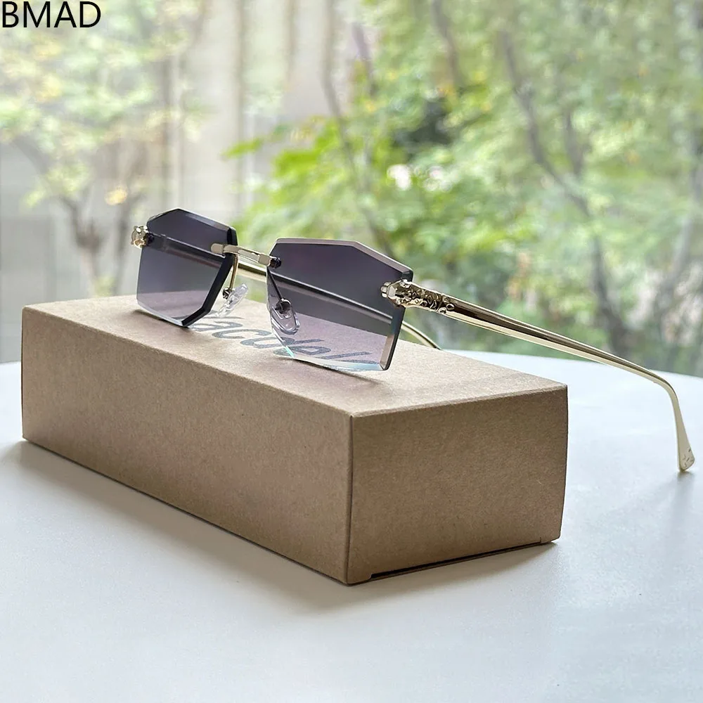 Moda óculos de sol feminino tendência luxo femme óculos de sol designer férias oculos ao ar livre sem aro óculos de sol vintage lentes