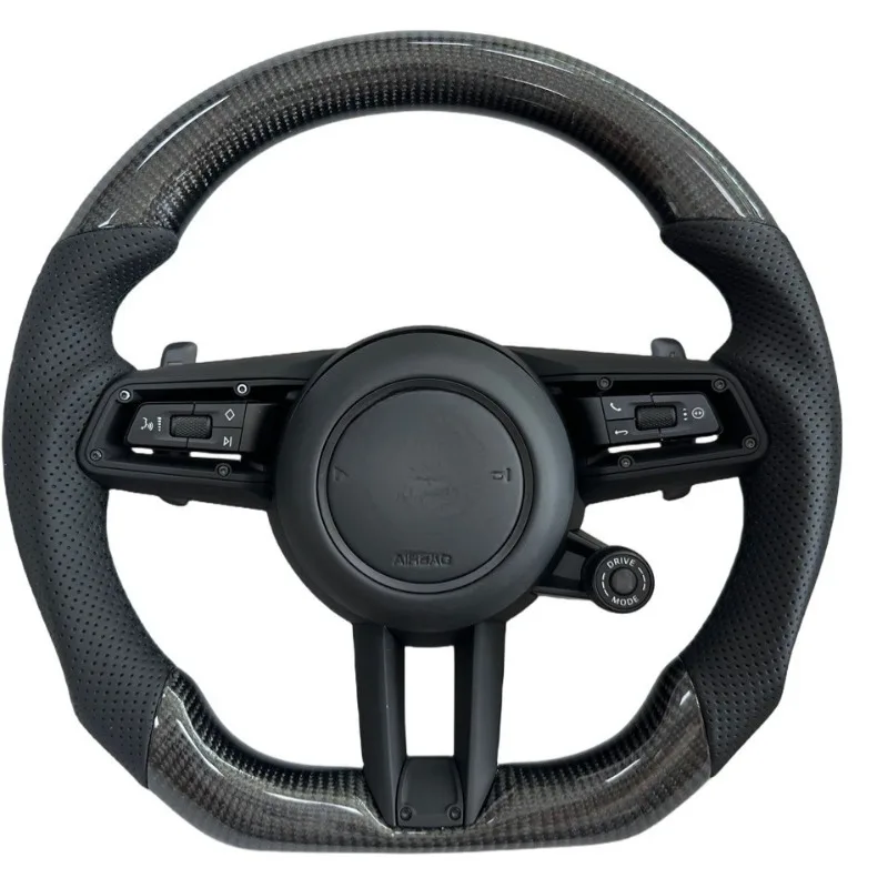 Parts for Porsche Steering Wheel Carbon Fiber 911 Cayenne Boxster Macan Panamera