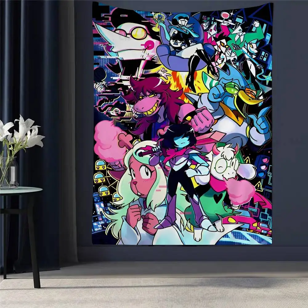 

Deltarune Video Game Hanging Bohemian Tapestry Hanging Tarot Hippie Wall Rugs Dorm Wall Hanging Home Decor