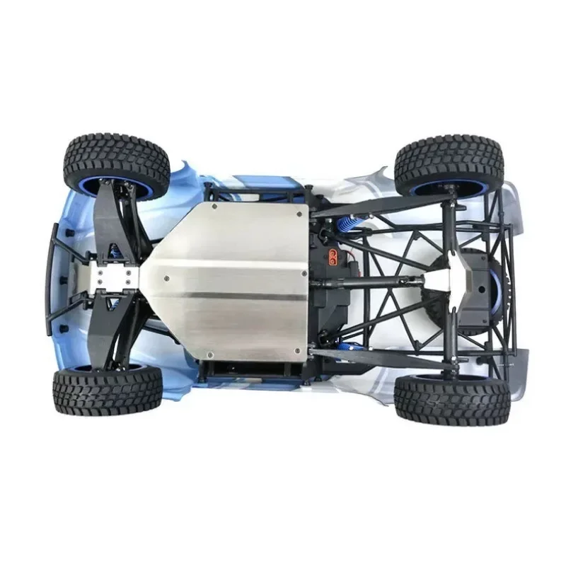 Stainless Steel Chassis Armor Skid Plate for LOSI BAJA REY V2 1/10 Scale RC Car Front Rear Bumper Guard Upgrade Parts Direct Fit