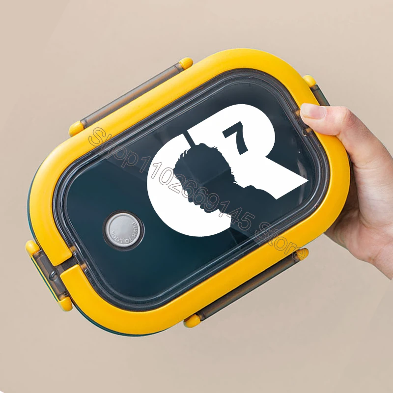 Cristiano Ronaldo Bento Lunchbox CR7 Lunchbox met cartoonprint Dubbellaags voedselopslagcontainers met grote capaciteit Verjaardagscadeaus