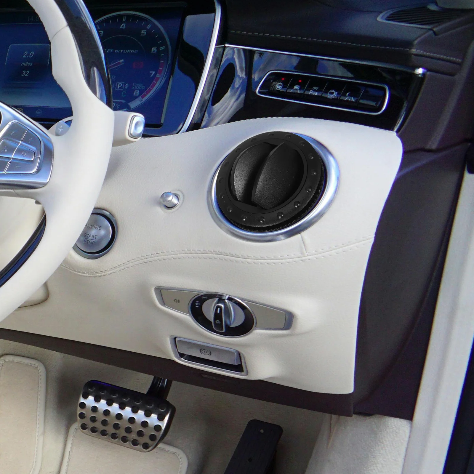 

2Pcs 60Mm Ergonomic Air Vent Outlet Sturdy Reliable Multi-Function for Car Rv Interior A1176 Black Air Vent Outlet