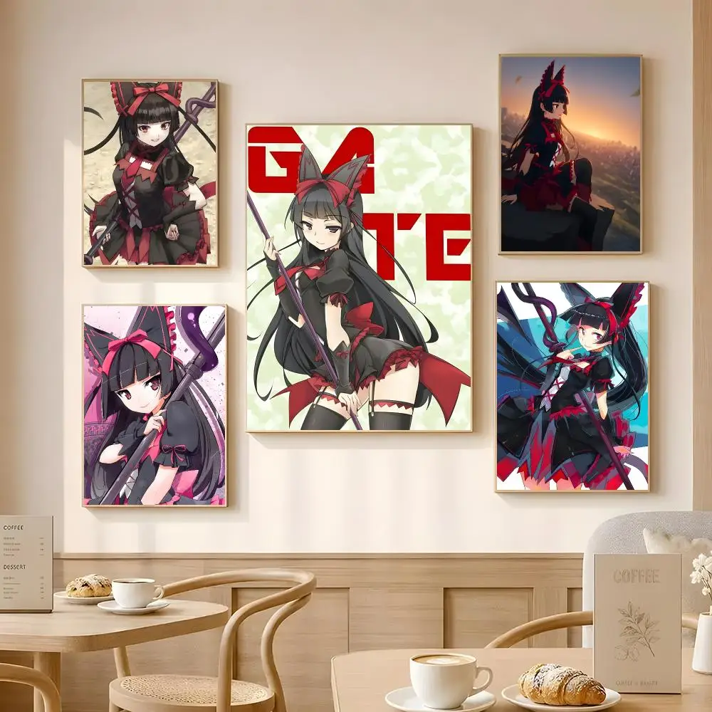 Anime Rory Mercury Poster Poster Self-adhesive Art Waterproof Paper Sticker Coffee House Bar Room Wall Decor