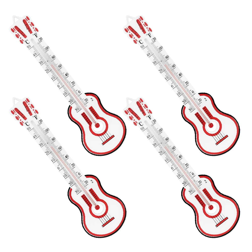 

4pcs Durable Wall Mounted Room Temperature Gauge Clear Reusable Home Thermometer For Nursery Office Garden Greenhouse Indoor