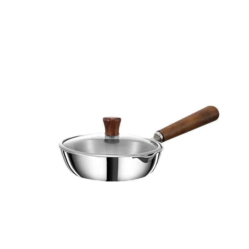 

316L stainless steel small frying pan pan household mini breakfast poached egg special oil splash