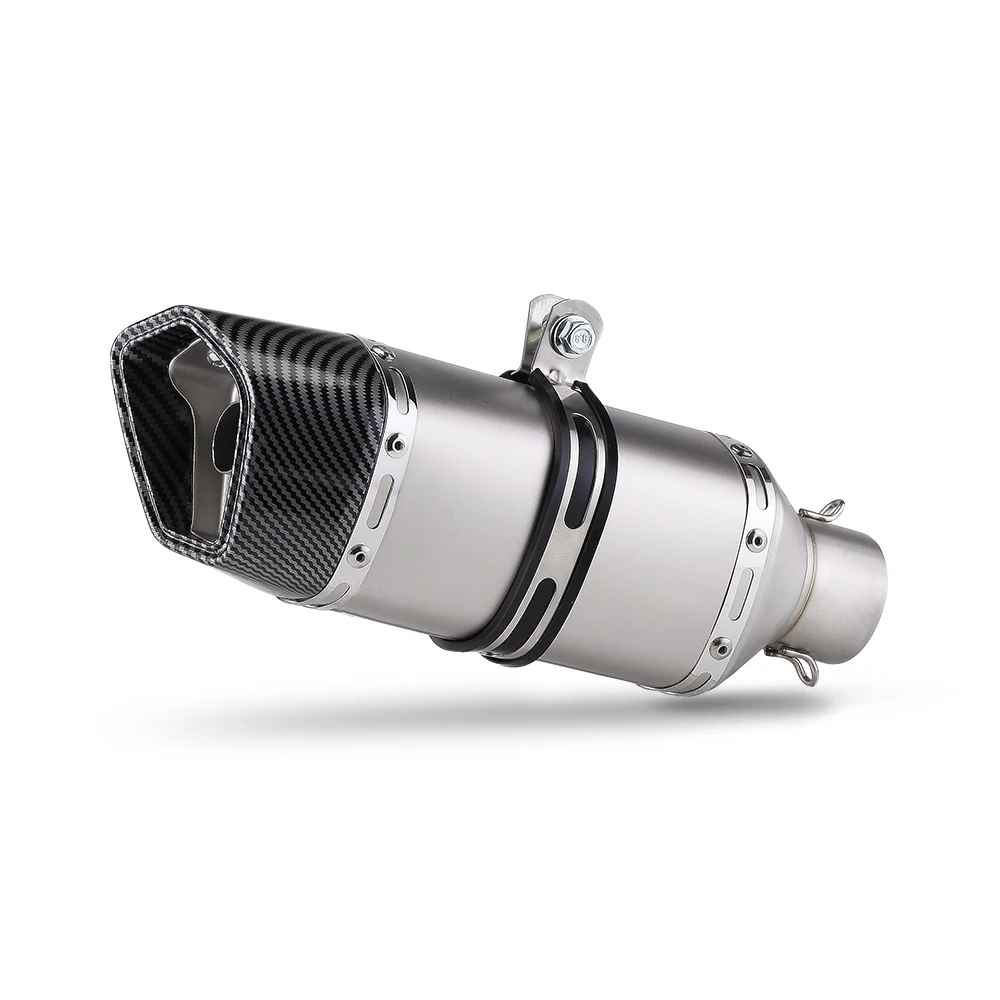 SXLL العالمي للدراجات النارية العادم دراجة نارية العادم 51 مللي متر الروماني Silenciador ل Z1000 Zx6r R3 Cbr500 Z400 PCX XMAX XSR155