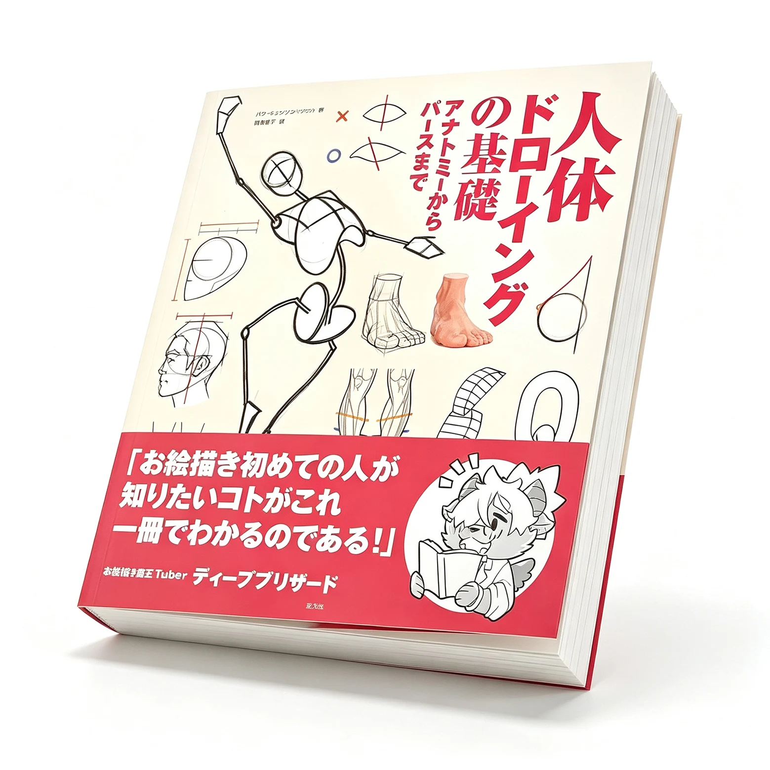 Japanese Manga Drawing Tutorial Book - Basics of Human Drawing: From Anatomy