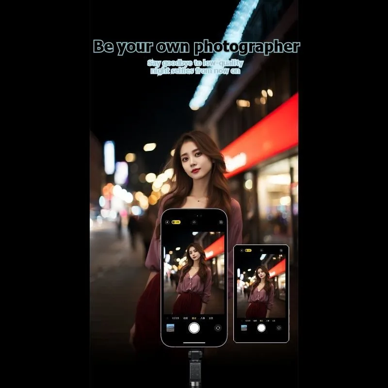 

【ПОПУЛЯРНОЕ】Магнитное зеркало-экран для селфи, совместимое с телефонами — из сплава, с функцией дистанционного управления