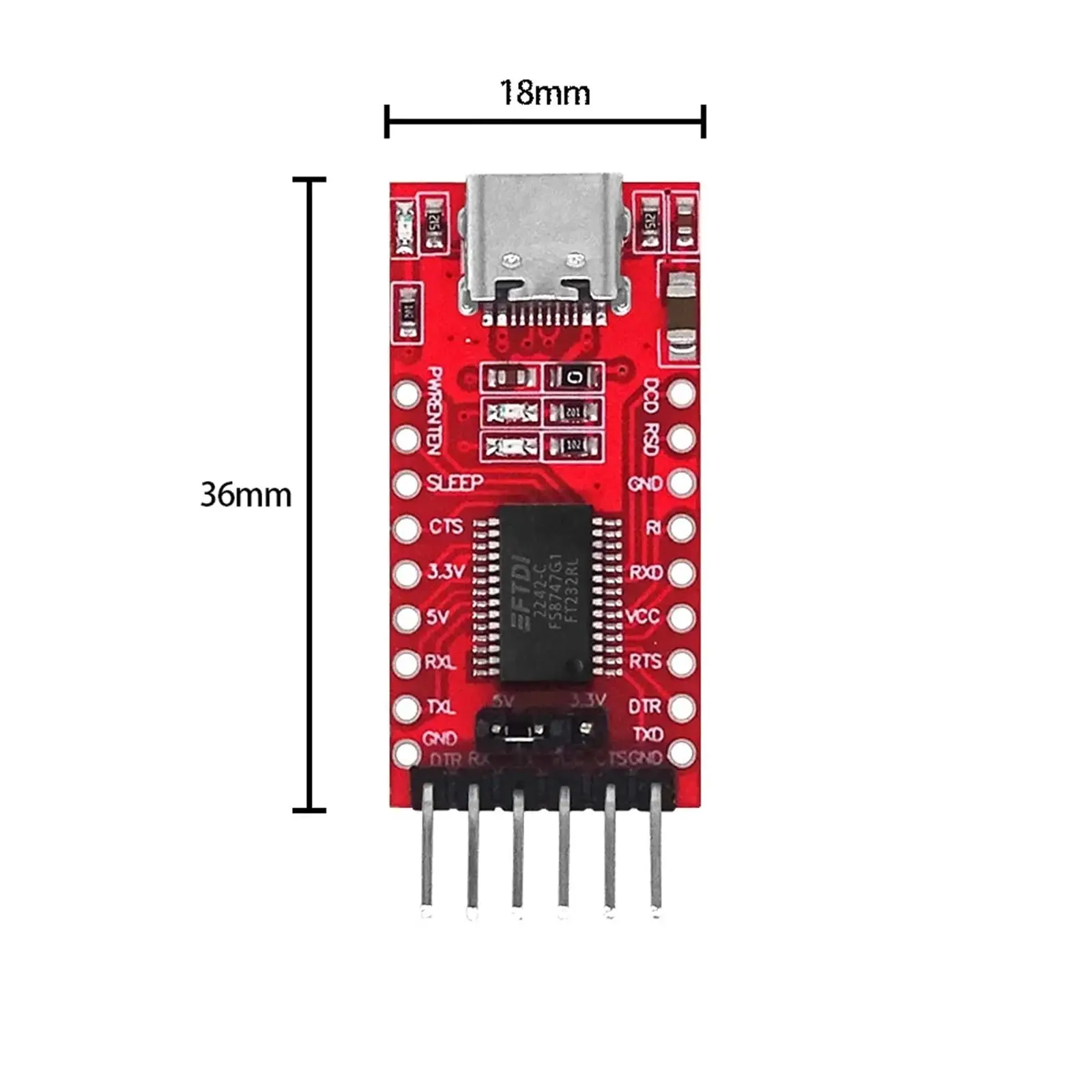 FT232RL FTDI USB 3.3V 5.5V to TTL Serial Adapter Module for Arduino FT232 Pro Mini USB to TTL 232 Mini / Type-C USB