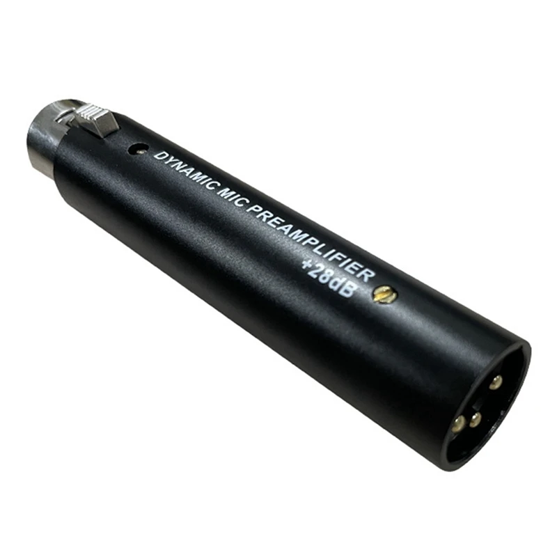 3X ميكروفون المضخم ل DM1 الديناميكي 28DB كسب ميكروفون مكبر للصوت لميكروفونات الشريط الديناميكي والسلبي