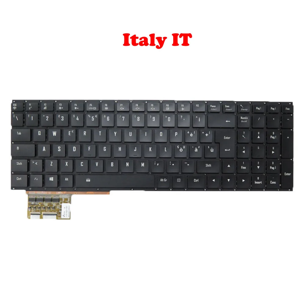 No Backlit GR Keyboard For Gigabyte For AERO 15 RP65W 15-W8 15-X8 15-X9 /SKB1711-GR 27703-GR562-G30S SKB1702-IT 27703-IT560-G30S