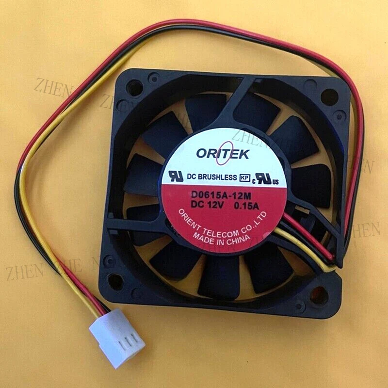 S New for ORITEK D0615A-12M 12V 0.15A 3-wire cooling fan#QW