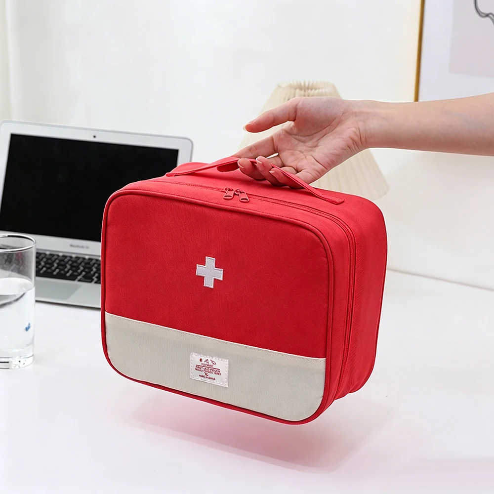 Large Capacity Medicine Bag Travel Portable Medical Bag Home Medicine Storage Bag Set Portable Outdoor First Aid Kit 1pc