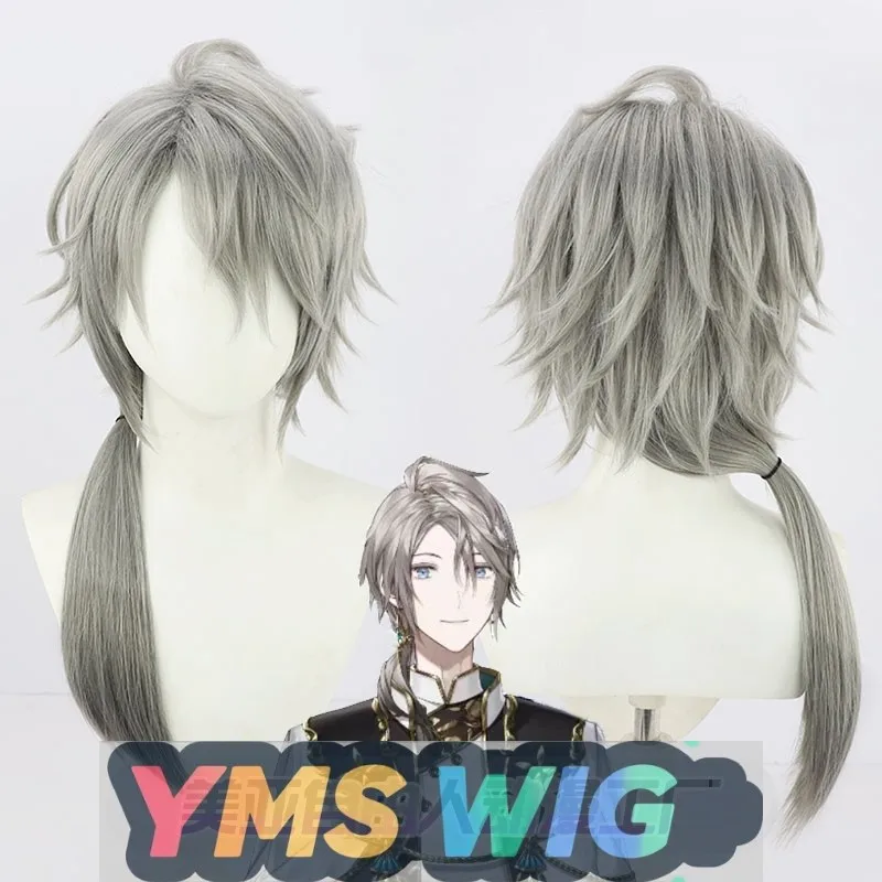 

【YMS WIG】VTuber Virtual Idol Rainbow Society Female Body Kafuta Haruka Cosplay Wig Long Hair Version With Tail