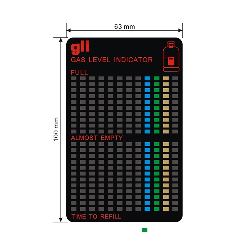 Gas Tank Level Indicator Gas Liquid Crystal Thermometer Meter Propane Butane LPG Fuel Gauge