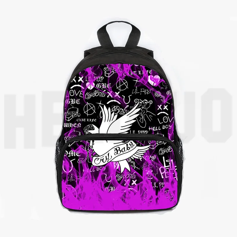 Sac A Dos Mochila 3d Rapper Lil Peep Rugzakken Mannen Anime Kinderen Schooltas Canvas Rugzak Vrouwen 16 Inch Tiener Meisjes Rugzakken