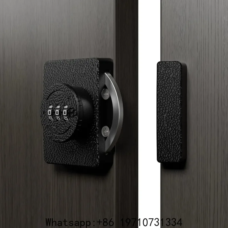 3-Digit Keyless Closet Lock – Anti-Pry Combo for Sliding & Swinging Doors