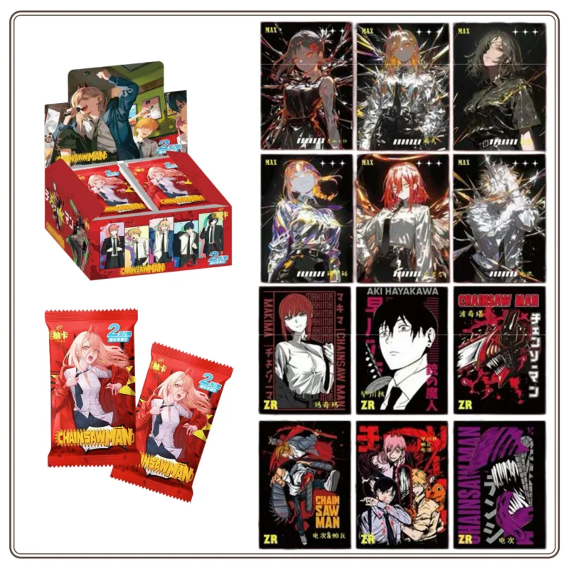 В наличии: Коллекционный набор карточек YOUZI Cultural Products Chainsaw Man, том 2, высококачественная коллекционная серия SLR Film Card, подарочное издание