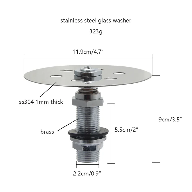 bar cup washer coffee shop milk tea bar built-in automatic faucet automatic stainless steel cup washer head