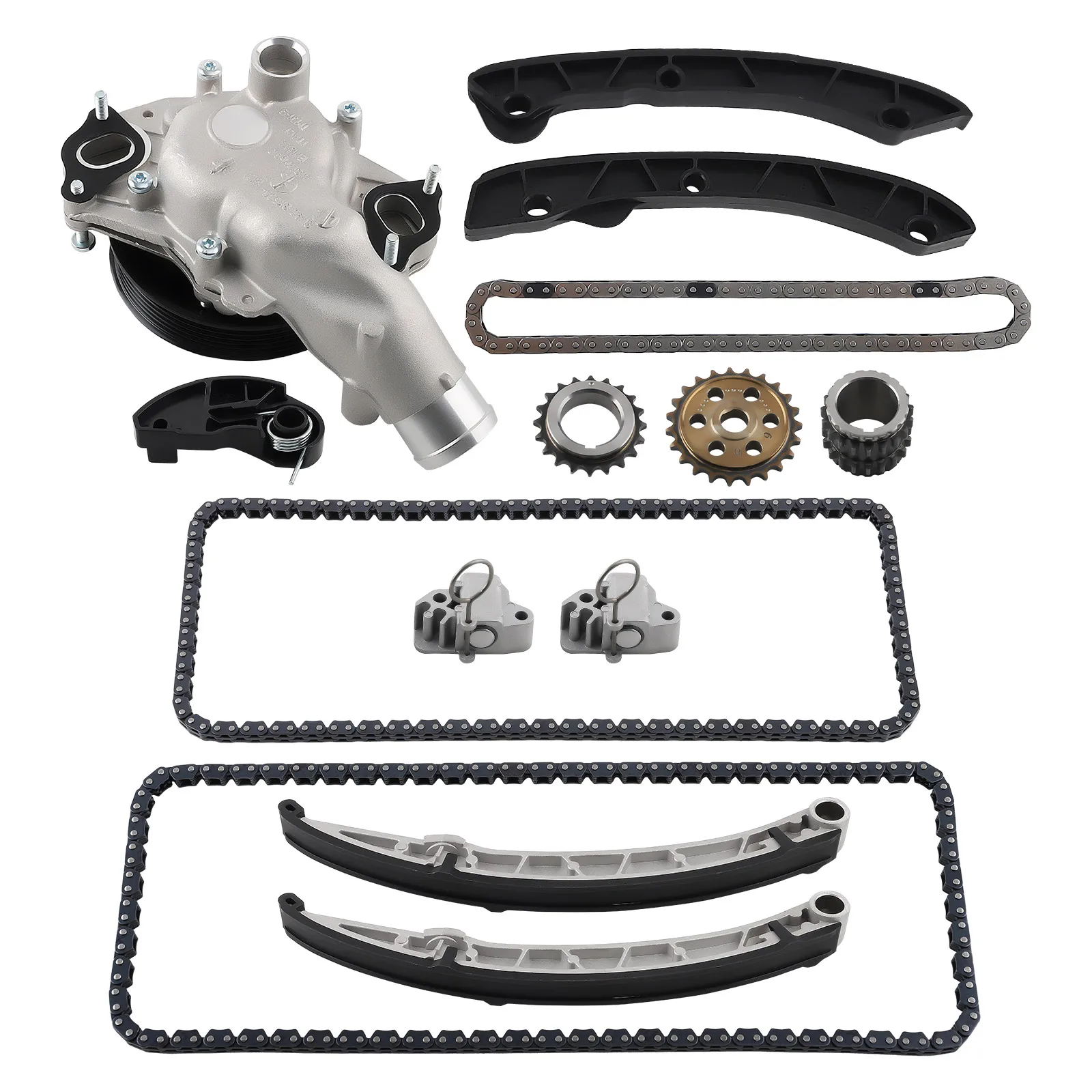 Water Pump Timing Chain Kit For Jaguar XK XF XJR XJ F-Type X351 3.0L 5.0L AJ133