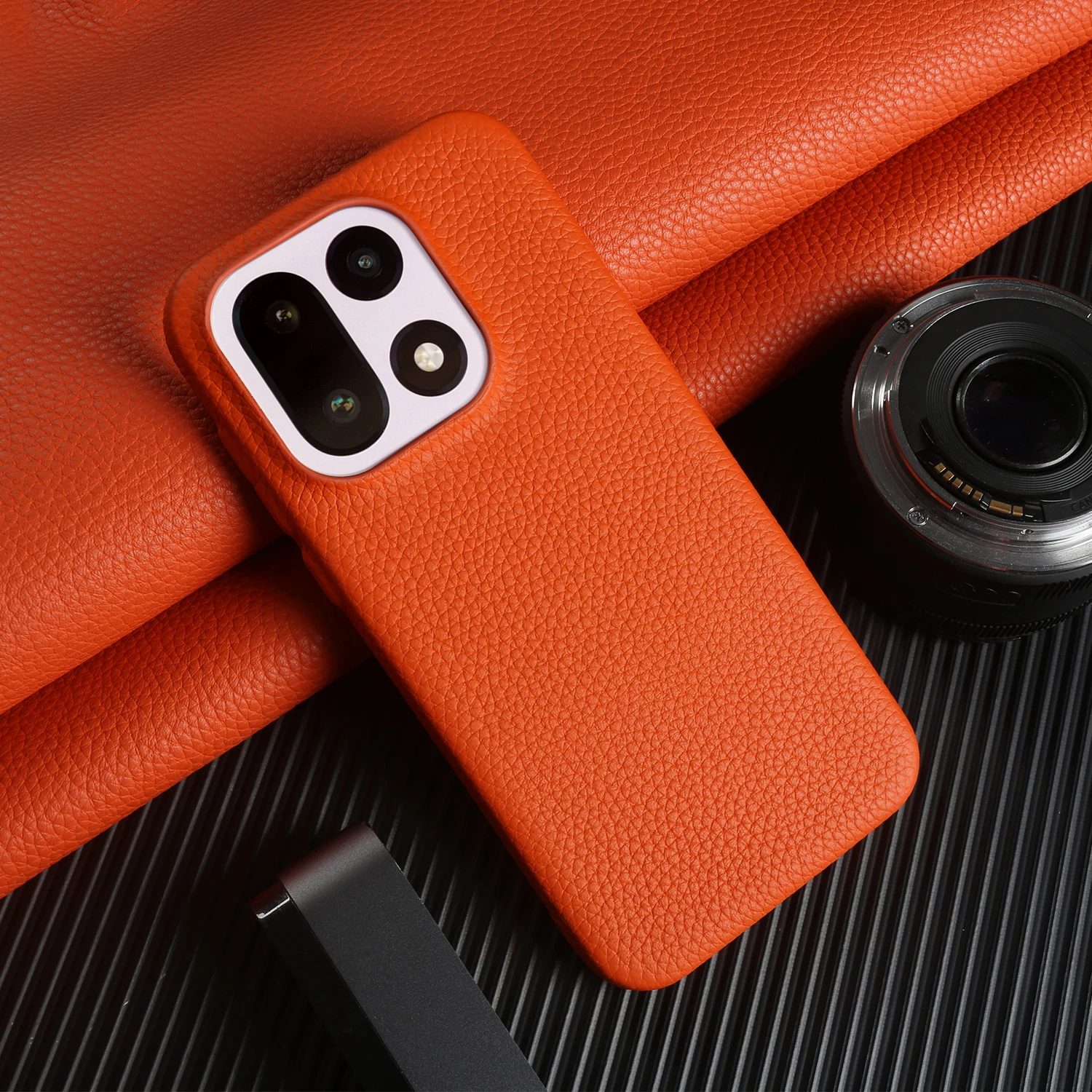 Premium-Lederhülle mit Litschi-Muster für OnePlus 15T 13S 13T 13R Ace 5 Pro Nord N100 CE5 15R Rückseiten-Handyhülle Capa